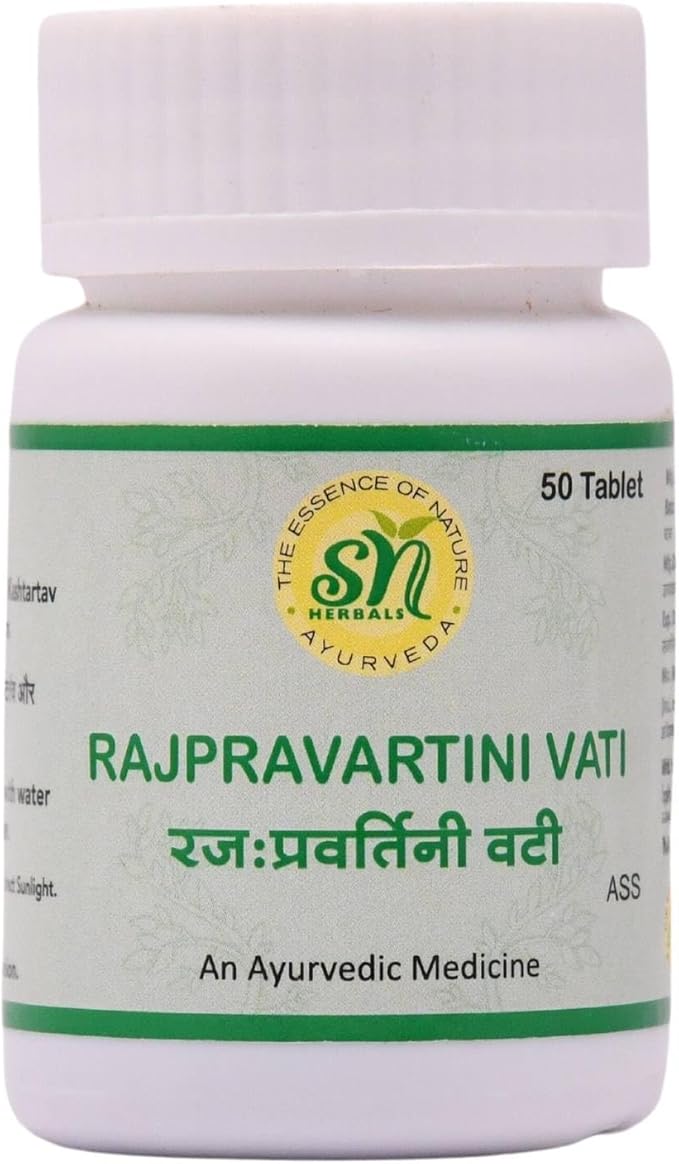 Rajpravartani Vati – 50 Tablets | Traditional Ayurvedic Herbal Supplement for Women’s Wellness, Natural Balance & Overall Well-Being