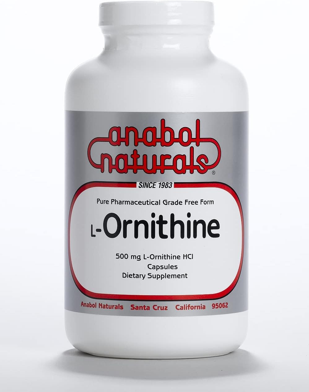 L-Ornithine 100 Caps 500 mg Free Form