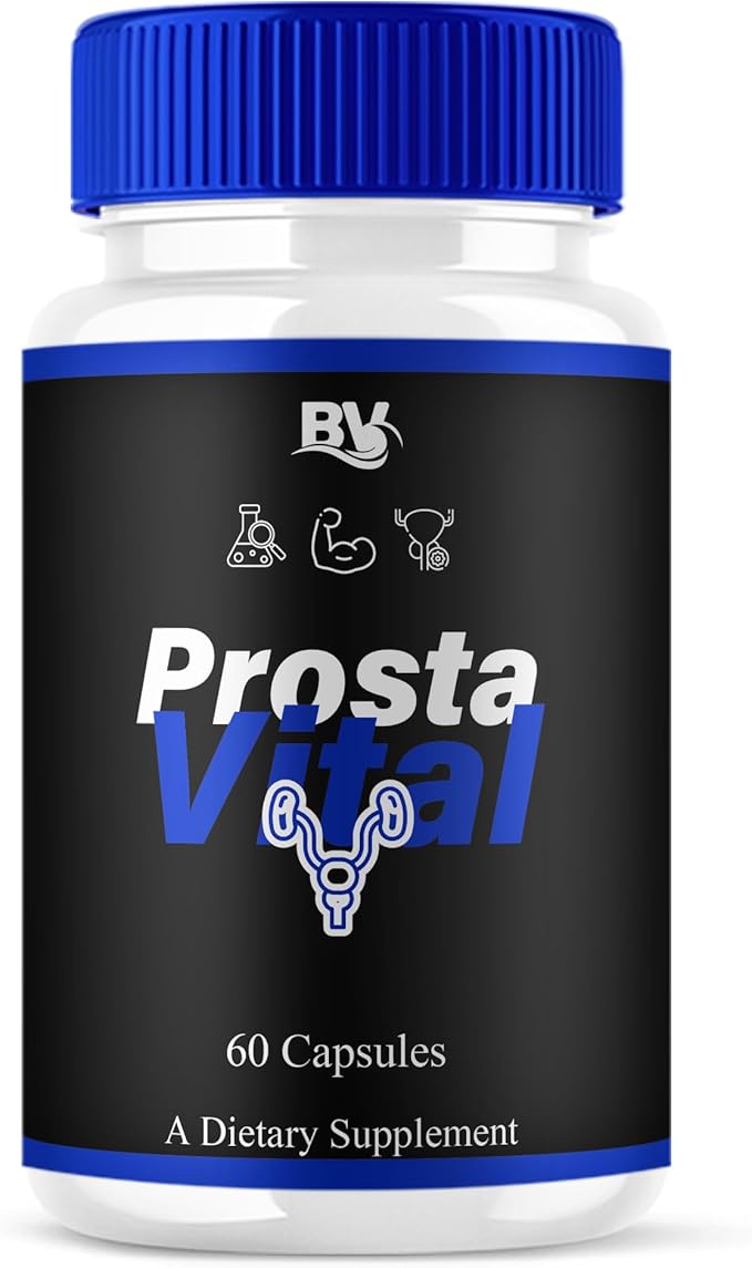BLUE VIBE Prosta Vital Premium Health & Wellness Multivitamin Supplement, ProstaVital Maximum Strength Daily Overall Health Management Support Supplement Formula (1 Pack - 60 Capsules)