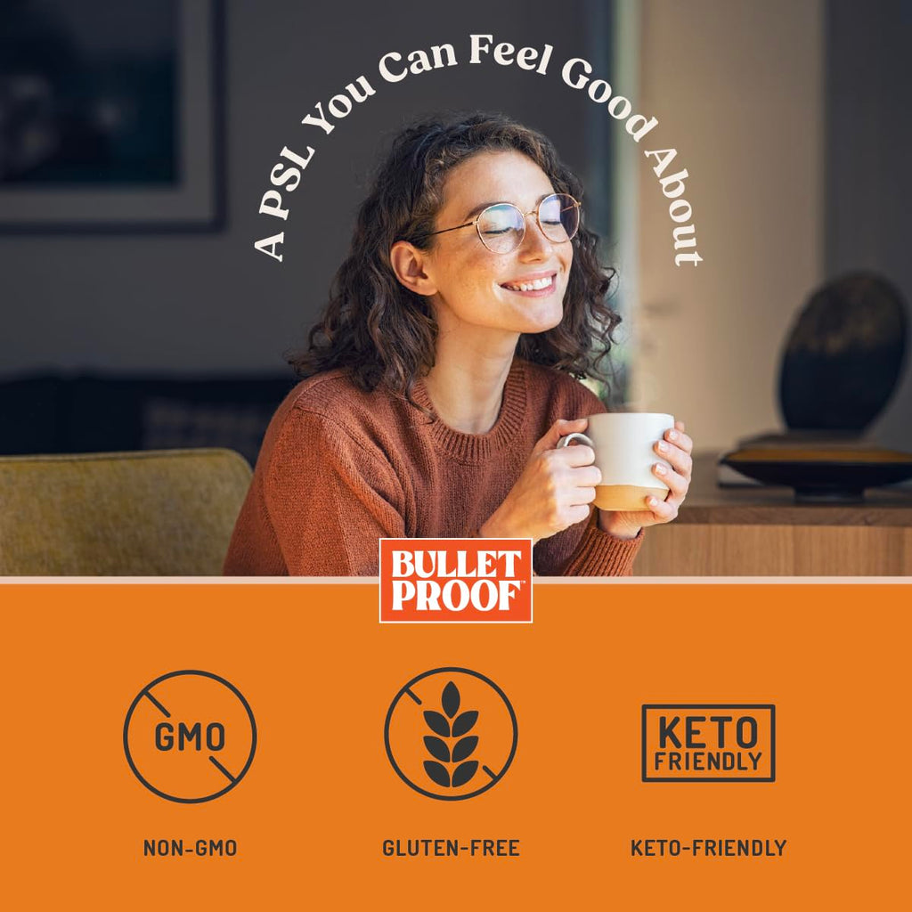 Bulletproof Pumpkin Spice Creamer, 14.8 Ounces, Keto Coffee Powder Creamer with MCT Oil and Grass-Fed Butter