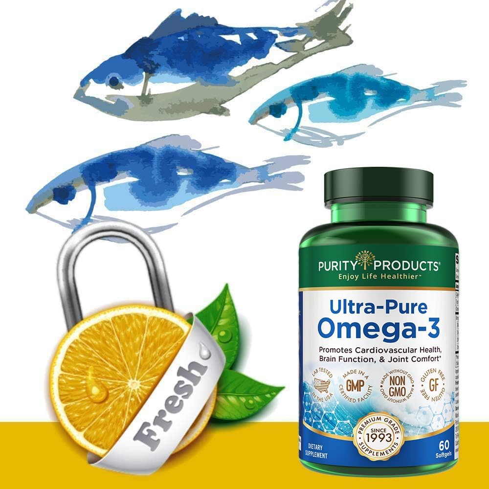 Purity Products - Ultra Pure Omega 3 ,60 softgels