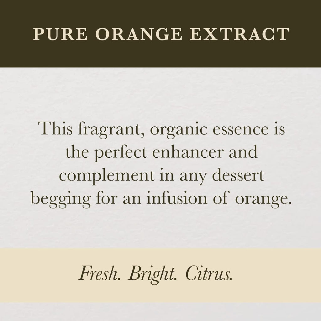 Cook's Pure Orange Extract From Florida Oranges | For Ice Cream, Cakes, Breads, Cookies and Drinks, 4 oz