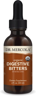 Dr. Mercola Organic Digestive Bitters Liquid Drops - Digestive Health Support - Alcohol-Free Formula - Features Burdock Root, Dandelion Leaf, Fennel Seed & More - 2 fl. oz. (30 Servings)
