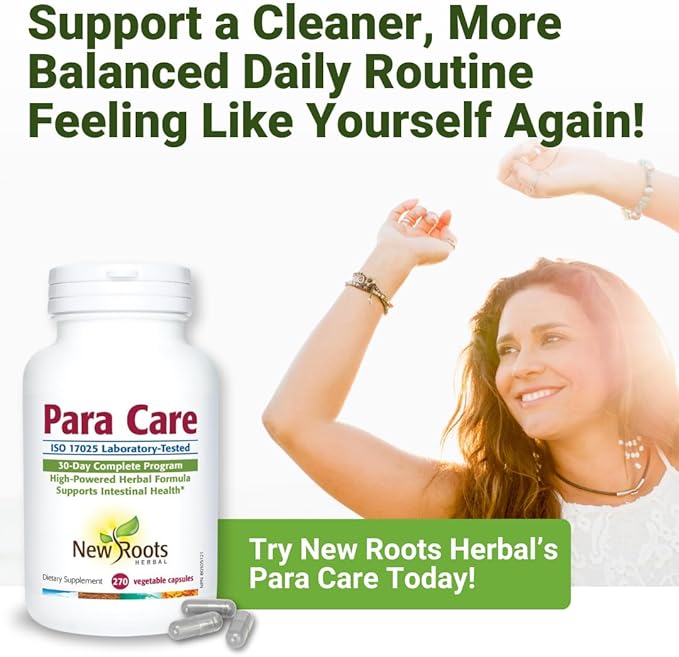 NEW ROOTS HERBAL para Care Cleanse and Detox Supplement | 11-in-1 Formula with Black Walnut, Wormwood | Herbal Formula, Supports Intestinal Health (270 Vegetable Capsules)