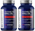 100% Pure Krill Oil 1000MG 120-Day Supply Double Strength 56% Phospholipids Astaxanthin Sustainable Antarctic SuperbaBoost Omega 3 EPA DHA Heart Brain Skin Care, Third-Party Tested, No Fish Oil