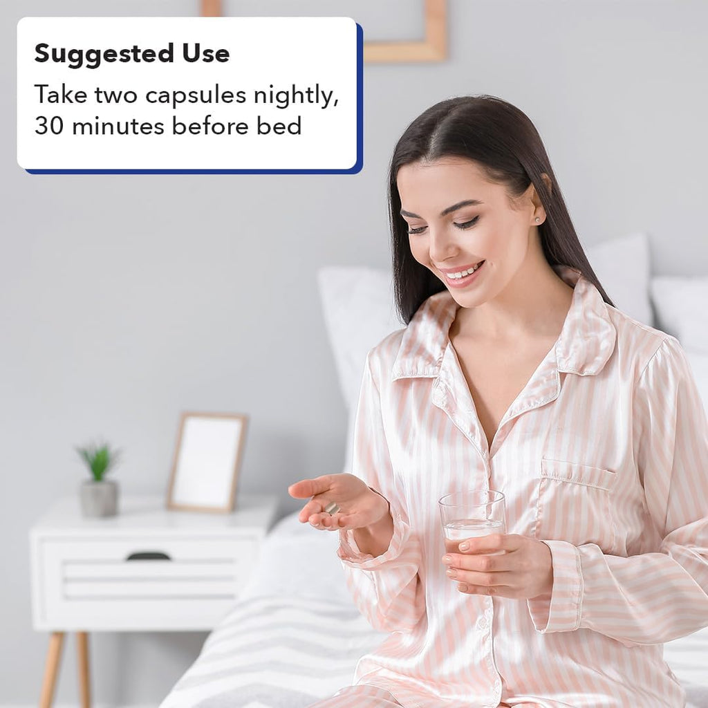 LifeSeasons Rest-ZZZ - Natural Sleep Support Supplement - Fall Asleep & Stay Asleep - Calms Nervous System - Ease Muscle Tension & Restlessness - Low Dose Melatonin GABA & Chamomile - 120 Capsules