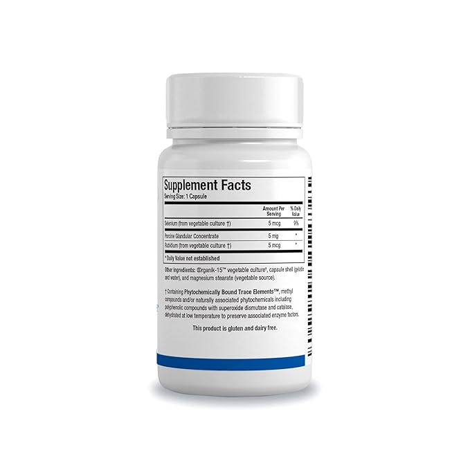 Biotics Research GTA – Selenium Supplement with Rubidium, Porcine Glandular, Endocrine Glands Support, Optimal Hormonal Balance - SOD, Catalase, Phytochemically Bound Trace Elements™ - 90 Capsules