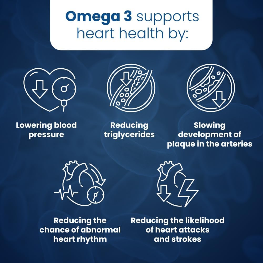 Well of Life Omega-3 Fish Oil – 60 Softgels | High EPA & DHA for Heart and Brain Health | Non-GMO, Premium Fish Oil Supplement | Made in USA, GMP Certified