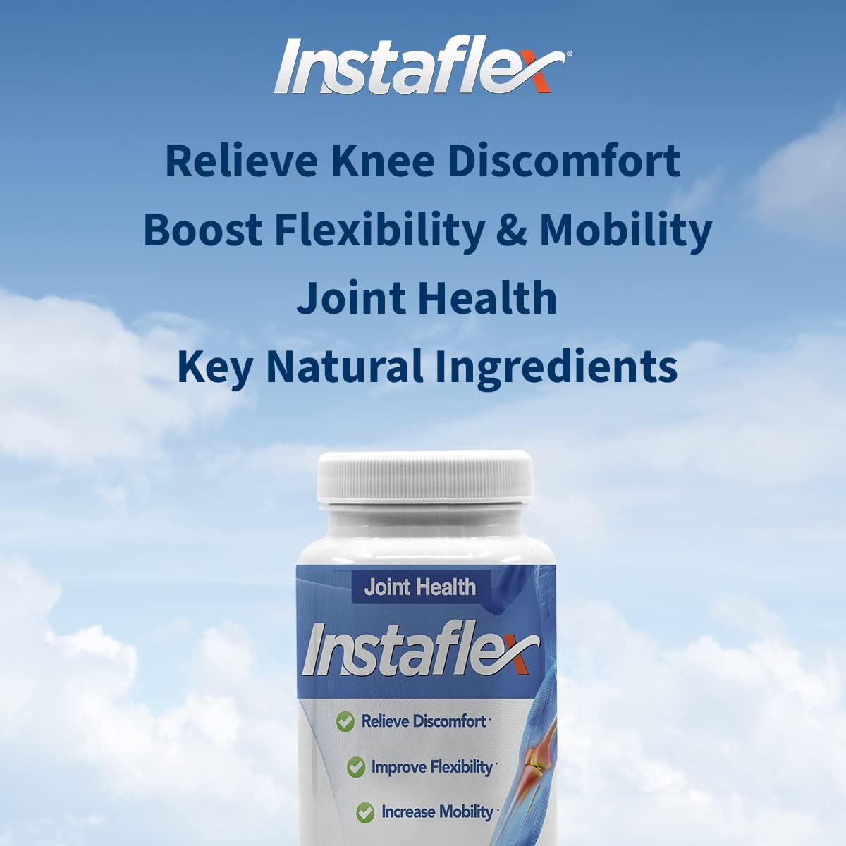 Instaflex Joint Support Supplement - Clinically Studied Joint Relief Blend of Glucosamine, MSM, White Willow, Turmeric, Ginger, Cayenne, Hyaluronic Acid - 180 Capsules
