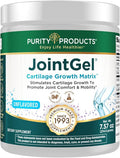 Purity Products JointGel Formula Collagen Peptides + MSM - Supports Joint Flexibility + Fortify Joint Cartilage - Unflavored Powder - 30 Day Supply
