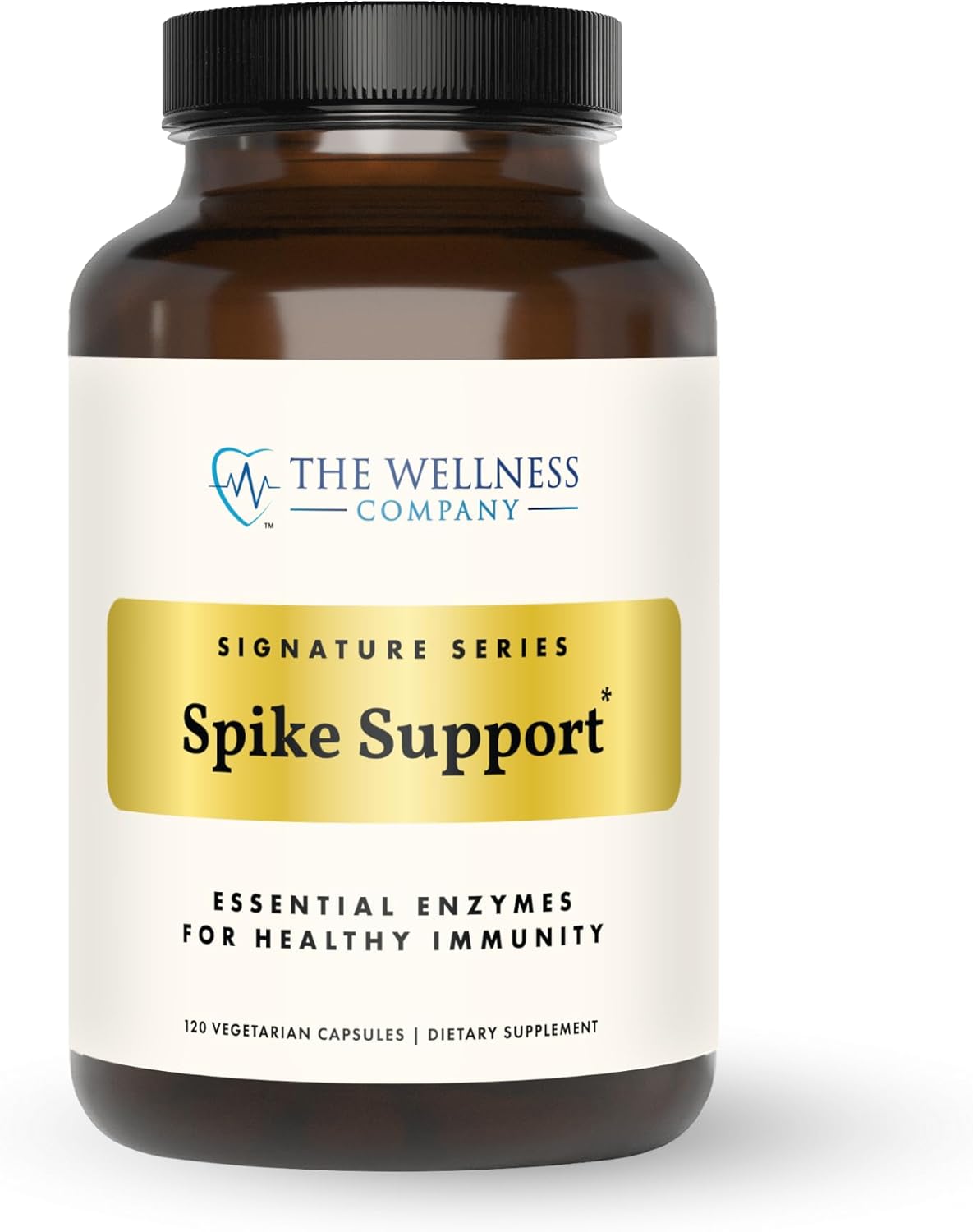 The Wellness Company Spike Support - Detox, Immune Health, Blood Flow, Anti-Clotting - Nattokinase, Dandelion Root, & Black Sativa | 120ct (2 Month Supply)