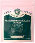 Vital Source Nutrition - Premium Feminine Balance Gummies - for Women’s Health & Wellness - Immune Support - Vegan, Gluten-Free - Hawaiian Pineapple - 60 Gummies - 30 Servings