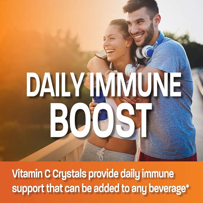 Bronson Vitamin C Powder Pure Ascorbic Acid Soluble Fine Non GMO Crystals – Promotes Healthy Immune System and Cell Protection – Powerful Antioxidant - 1 Pound (16 Ounces)