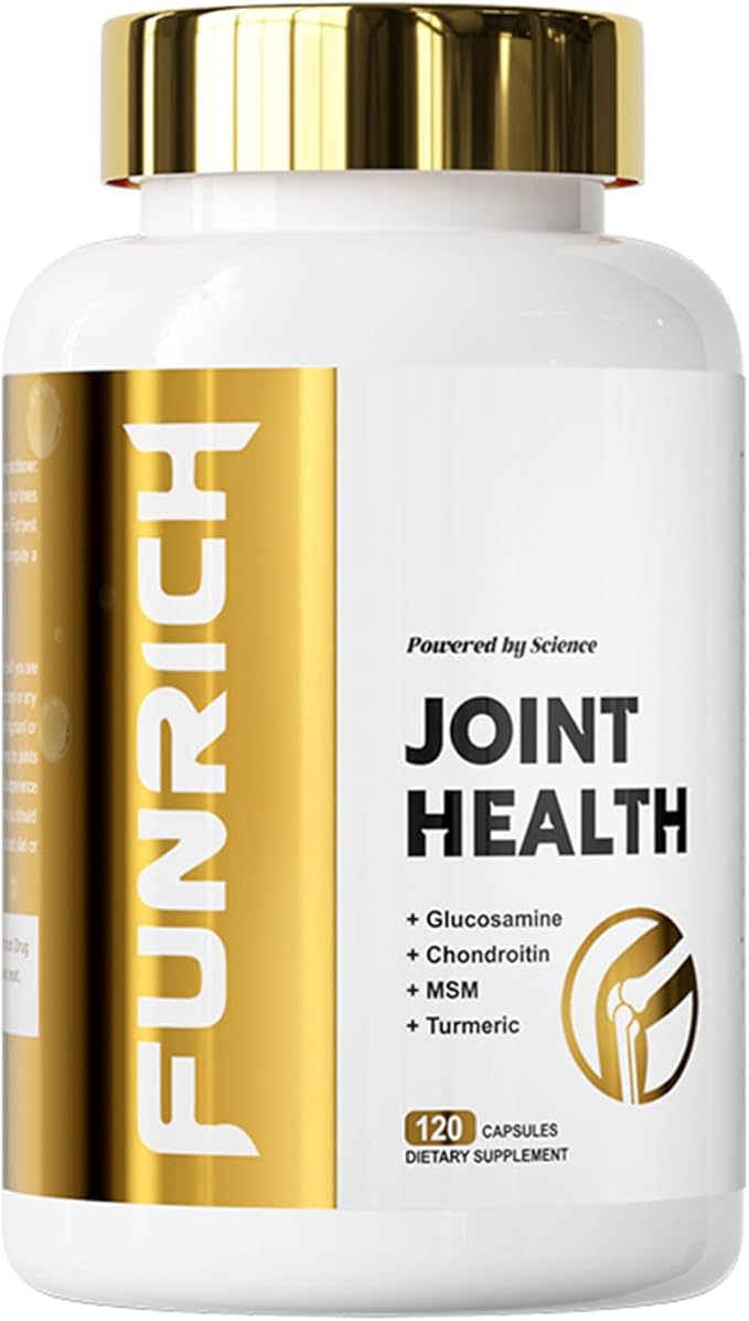 Glucosamine Chondroitin MSM 2100mg- Joint Support Supplement for Women and Men with MSM, Turmeric & Boswellia, for Cartilage, Joint Comfort and Flexibility - 120 Capsules