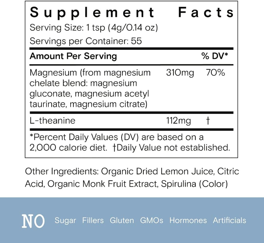 Magnesi-om Blue Lemon Jar - Big Mag 16oz