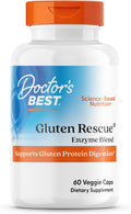 Doctor's Best Gluten Rescue with Glutalytic, Non-GMO, Vegan, 60 Count (Pack of 1)