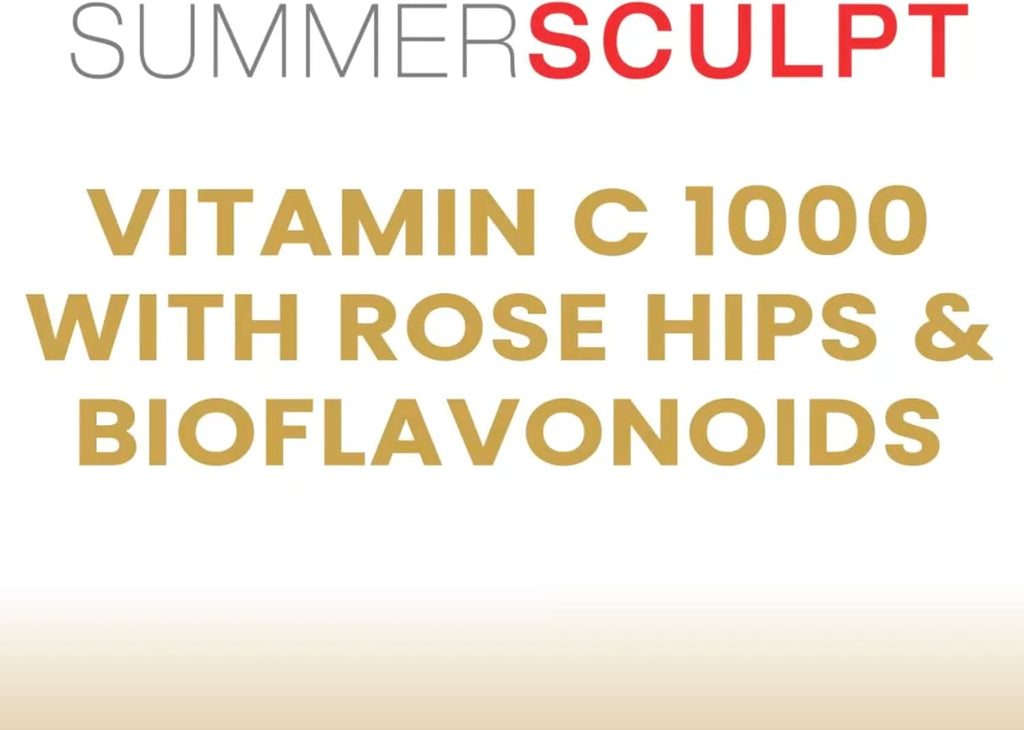 Vitamin C 1000 mg Daily Immune Support with Rose HIPS & Citrus Bioflavonoids Healthy Skin & Joints Buffered Non-GMO Non Acidic, 120 Capsules