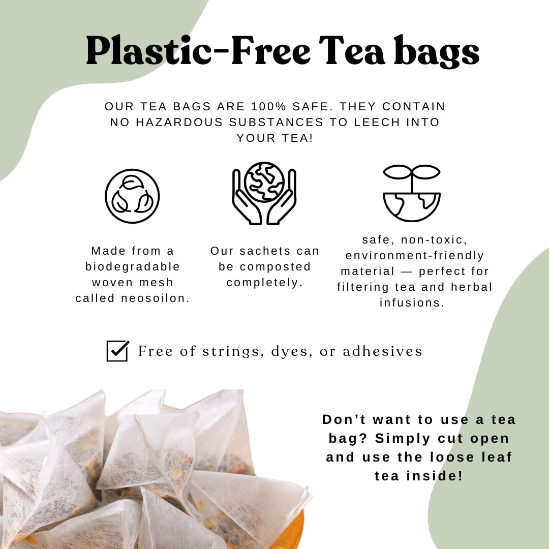 AutoimmuniTea – Soothing Tea Bags for Allergy Relief and Sinus Relief, Organic, Caffeine Free and USDA Certified, Blend of Lemon Balm, Ginger, Nettle, and Licorice, AIP Friendly