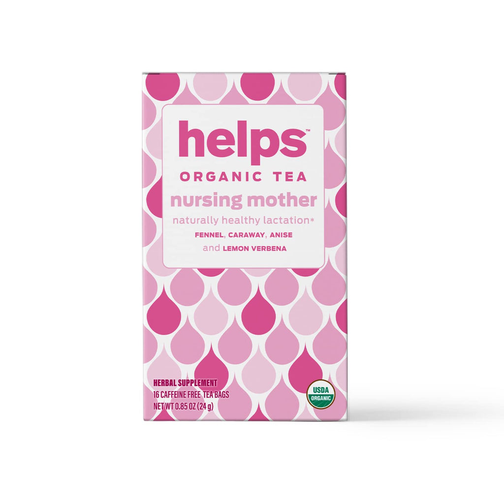 HELPS TEAS | Helps Nursing Mother Tea | Organic herbal blend of fennel, caraway, anise and lemon verbena that will help you during your breastfeeding period | 16 Tea Bags |