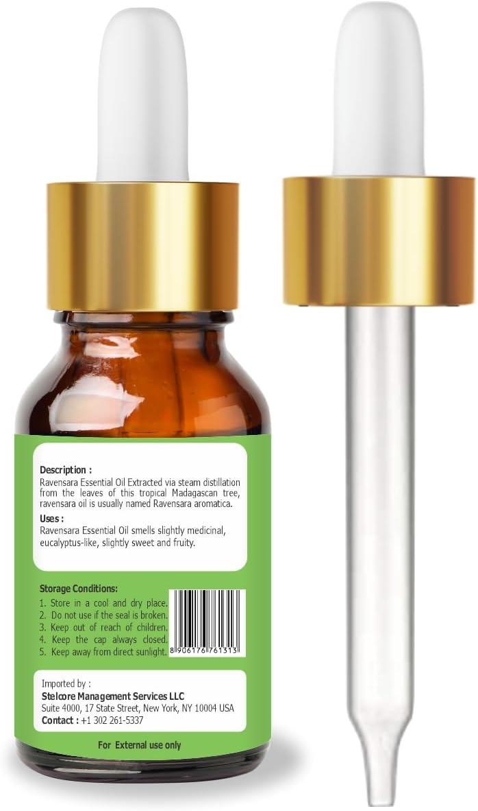 Ravensara Oil (Ravensara Aromatic) Natural Pure Undiluted Uncut Essential Oil - 30ml (1.01 fl oz) Pack of 1