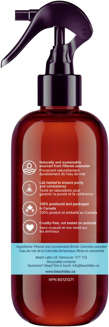 Magnesium Spray (2-Pack) - Ocean Sourced & 100% Canadian Made | Magnesium Spray for Feet and Body | Pure Concentrated Seawater with Synergistic Trace Minerals for Wellness | (8 oz)