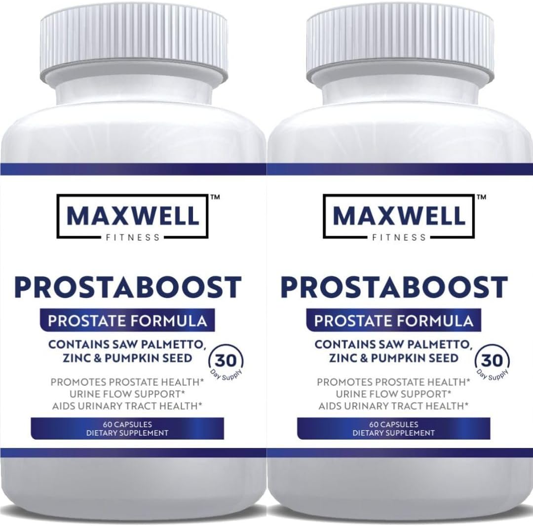 PureProsta Boost Prostate Support Supplement with Saw Palmetto, Zinc, Pumpkin Seed Herbal Blend Promotes Prostate Health, Urine Flow Support, and Urinary Tract Health - 120 Capsules
