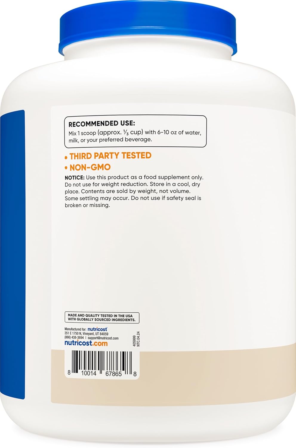 Nutricost Whey Protein Isolate (Cookies N Cream) 5LBS