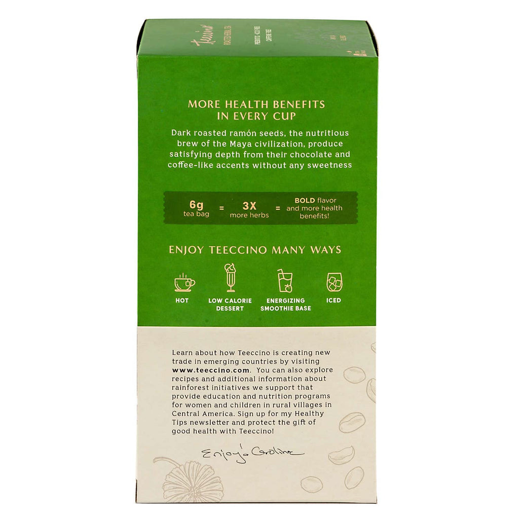 Teeccino French Vanilla Herbal Tea - Rich & Roasted Herbal Tea That’s Caffeine Free & Prebiotic for Natural Energy, Coffee Alternative, 25 Count
