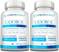 Approved Science Odorol - 180 Capsules - Freshen Bad Breath and Body Odor - Contains L.acidophilus, Green Tea, Magnolia Bark, Peppermint Oil, and Fennel - Pack of 2
