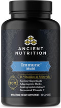 Ancient Nutrition Multivitamin for Immune Support, Immune, 21 Vitamins and Minerals with Vitamin D & C, Turmeric, Supports Immunity, Stress Relief and Heart Health, Keto Friendly, 90 Capsules