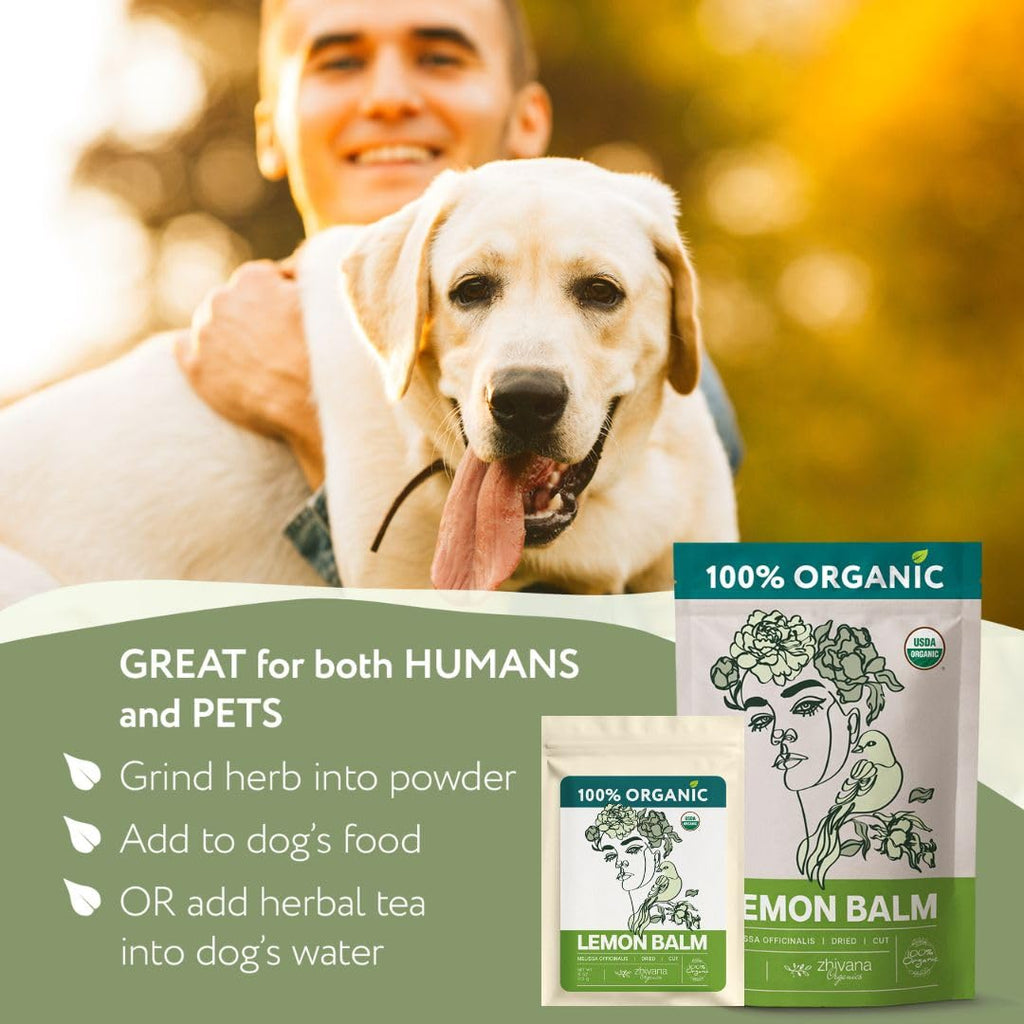 Super Value Pack 5 LB - Organic Lemon Balm Tea - Melissa Officinalis - Improve Sleep, Support Digestion, Lower Stress Levels