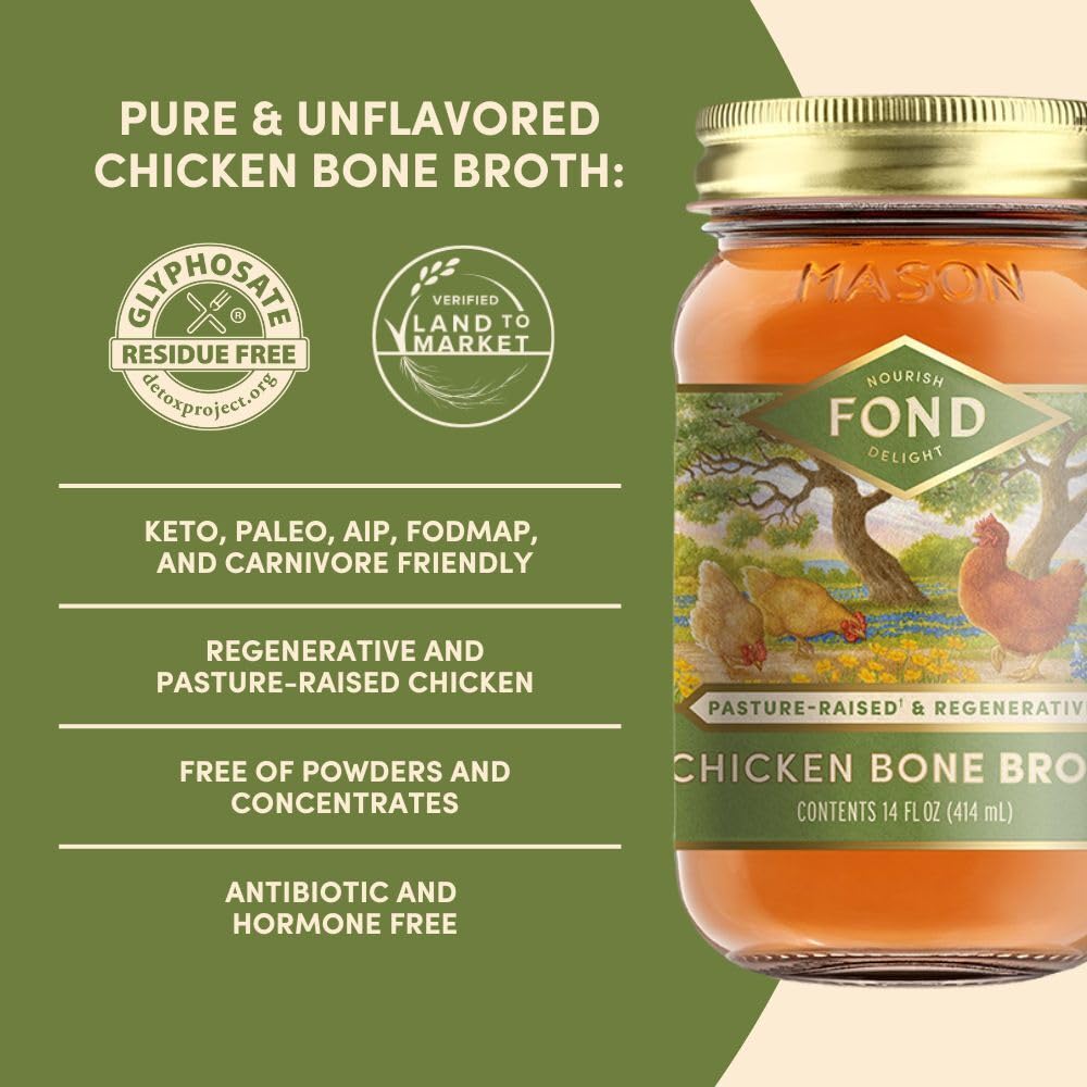 FOND Pasture-Raised Regenerative Chicken Bone Broth