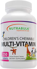 Children’s Chewable Multi-Vitamins - Promoting Kids' Overall Development - USA-Made, May Help to Support Immune, Bone, Brain & Overall Well Being- Vegan & Gluten Free - 250 Cherry Tablets