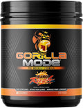 Gorilla Mode Pre Workout - Massive Pumps Laser Focus Energy Power - L-Citrulline, Creatine, L-Tyrosine, Betaine, Hydroprime, Alpha-GPC, 400mg Caffeine, Huperzine A - 796g (Orange Rush)