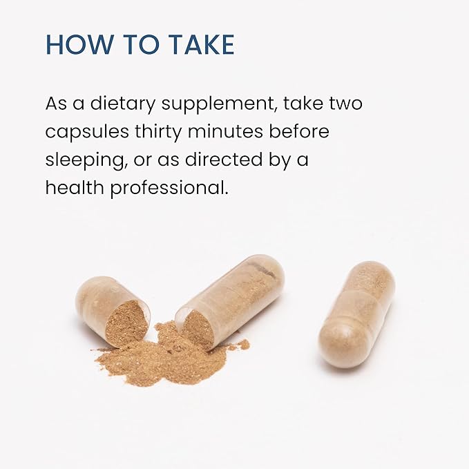 The Wellness Company Restful Sleep - Melatonin-Free, Deep Sleep, REM Support, Non-Habit Forming - Kava, Rafuma Leaf, Ashwagandha & Valerian Root | 60ct (1 Month Supply)