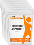BulkSupplements.com L-Ornithine L-Aspartate Powder - Ornithine Supplement, Amino Acid Supplement - Gluten Free, 3g per Serving, 1kg (Pack of 5) (11 lbs)