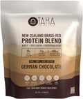 Taha Health & Nutrition Mind + Body Protein Blend – German Chocolate | 25g Protein from Whey & Collagen + 400mg Milk Phospholipids | Grass-Fed, Free-Range New Zealand Dairy | 2LB