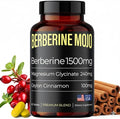 Berberine 1500mg Supplement with GLP-1 & Glucose Support - Berberine HCL, Magnesium Glycinate, Ceylon Cinnamon - Sugar Control & Weight Management Herbal Supplements - Made in USA, 60 Tablets