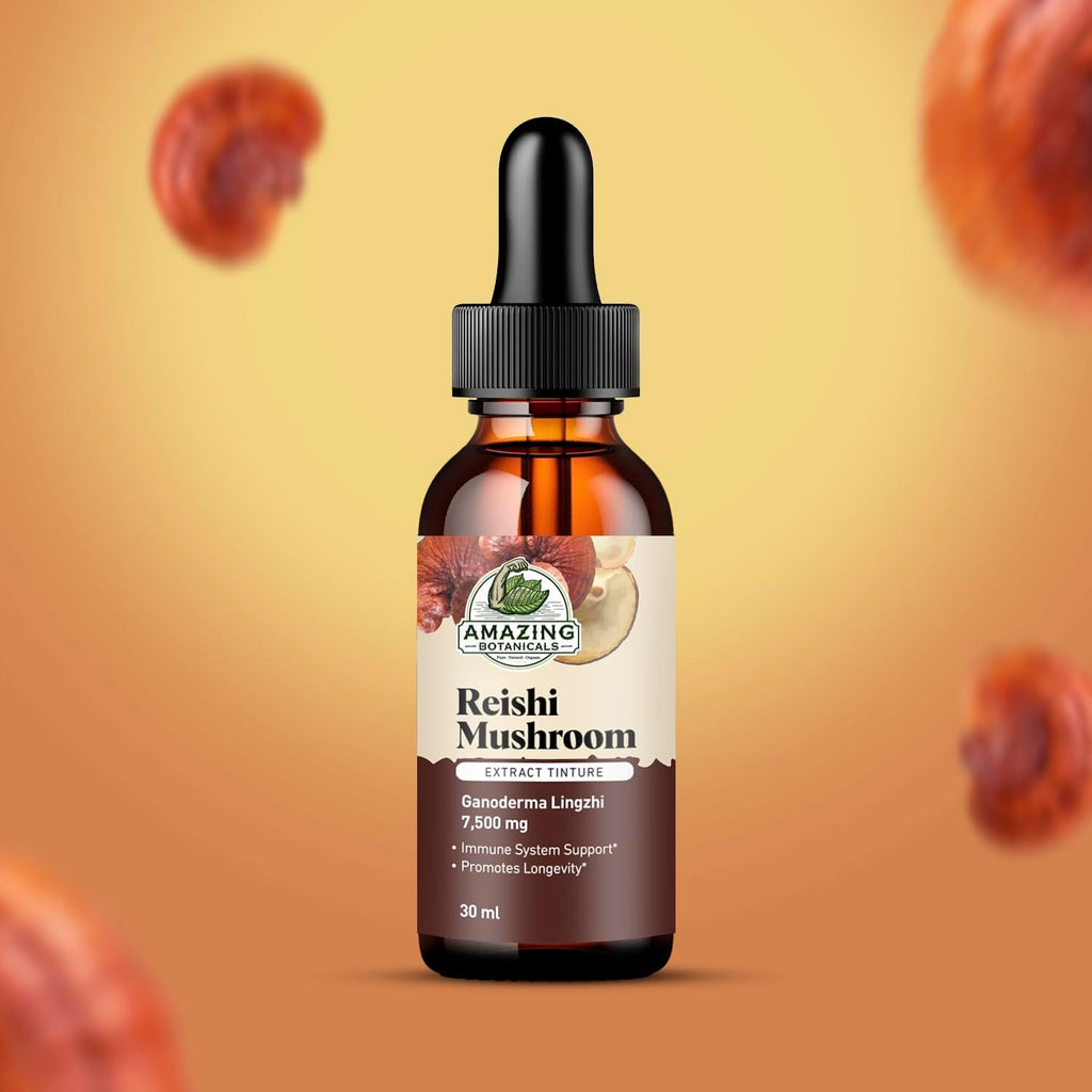 Reishi Mushroom Extract Tincture – 250mg per Serving – Dual Extract Liquid Supplement for Immune Function, Daily Wellness & Vitality – Vegan, Non-GMO, USA Made, Sugar & Alcohol-Free Drops – 1oz/30mL