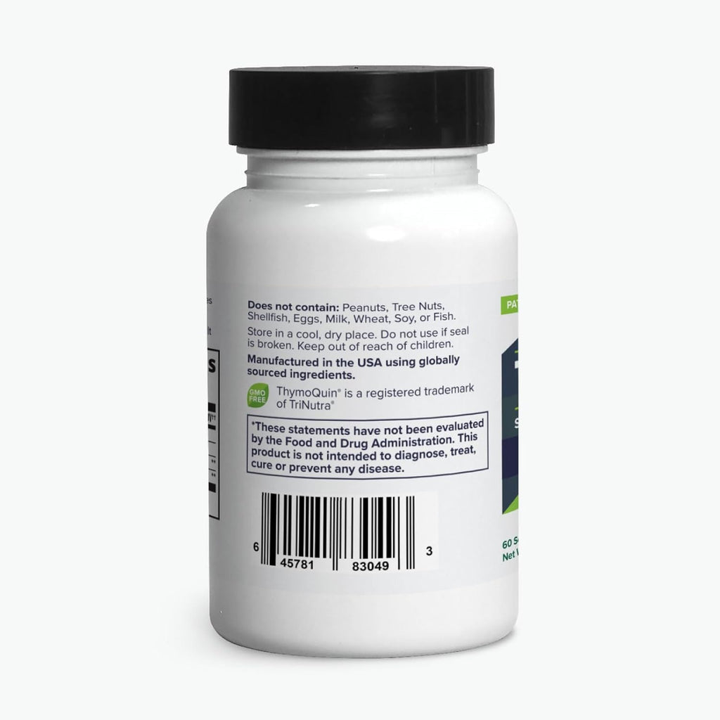 Organic Cold-Pressed Black Seed Oil Capsules for Skin, Joint, Metabolic & Immune Health | USP-Grade Pure Nigella Sativa with 3% Thymoquinone | Non-GMO Black Cumin Seed Oil, 60 Softgel
