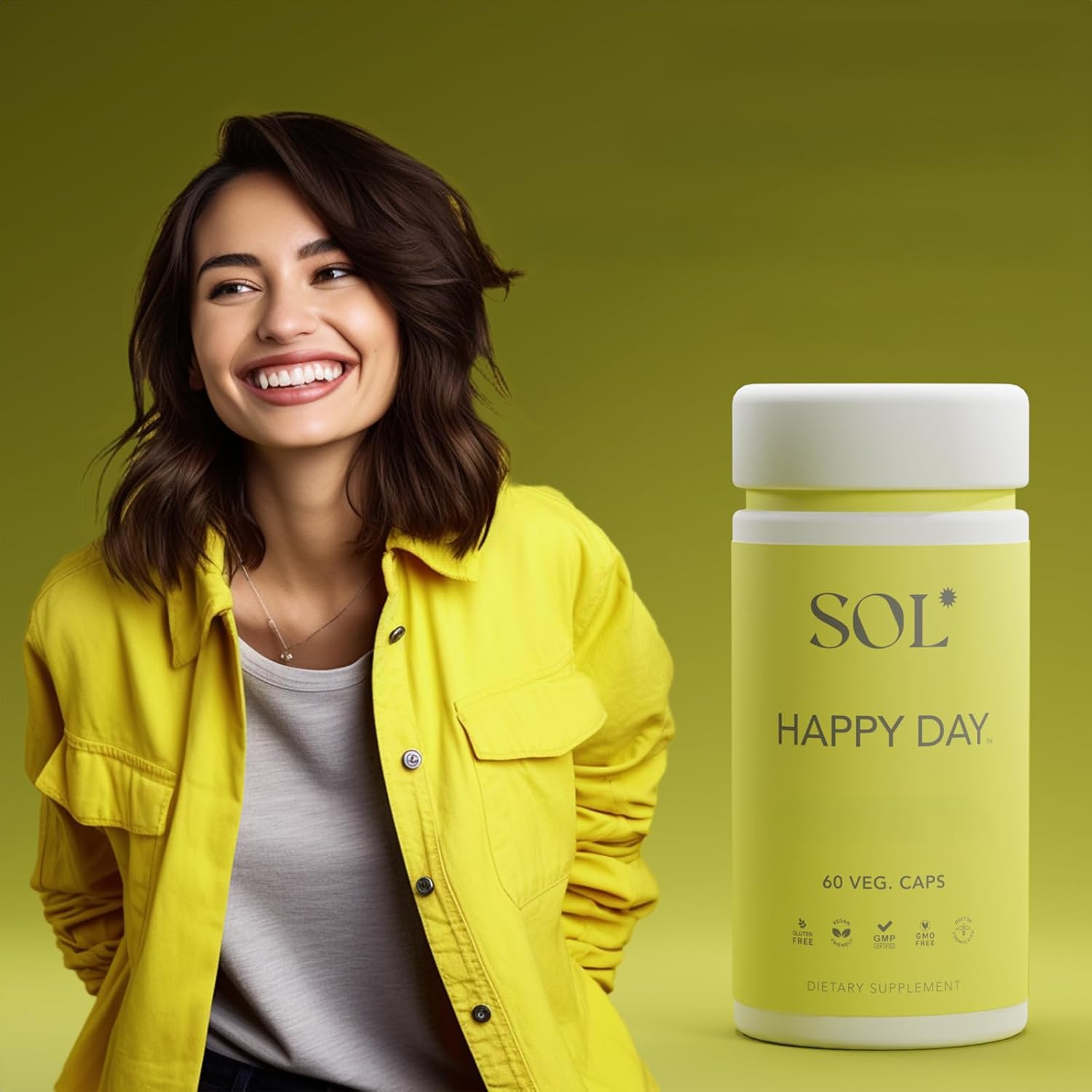 Happy Day Supplement: Combining The Natural Herbal Properties of Collective Happiness Bark, Astragalus, and Gingko Biloba to Support a Healthy Lifestyle - 60 Easy to Swallow Capsules