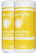 UpNourish 2 Pack - Liposomal Vitamin D 5000 IU 730 softgels, Cholecalciferol Vitamin D3 with Natural Coconut Oil, VIT D3 Supplement
