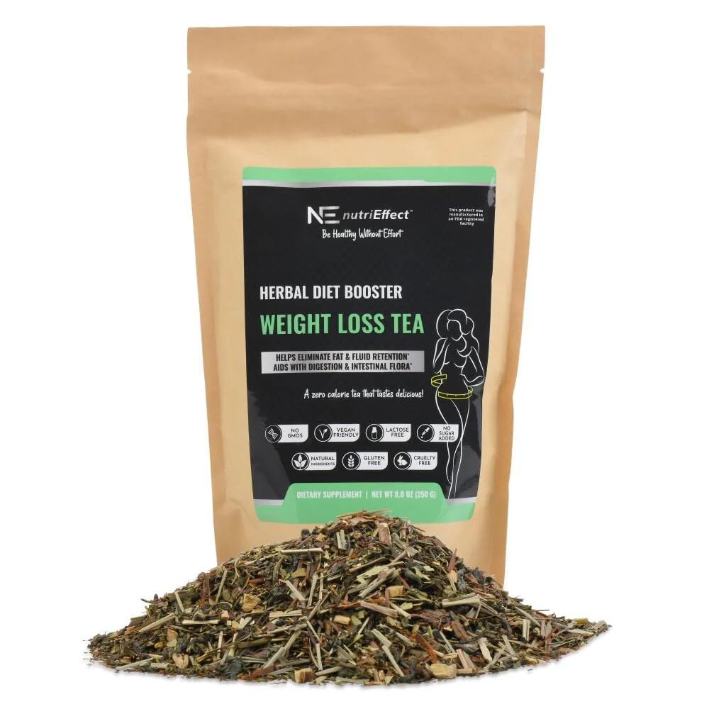 nutriEffect Weight Loss Herbal Tea | Detox & Digestion Support | Bloating Relief | Promotes Fat Reduction & Weight Management | Weight Support Blend with Natural Ingredients