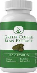PURE ORIGINAL INGREDIENTS Green Coffee Bean Extract, (100 Capsules) Always Pure, No Additives Or Fillers, Lab Verified