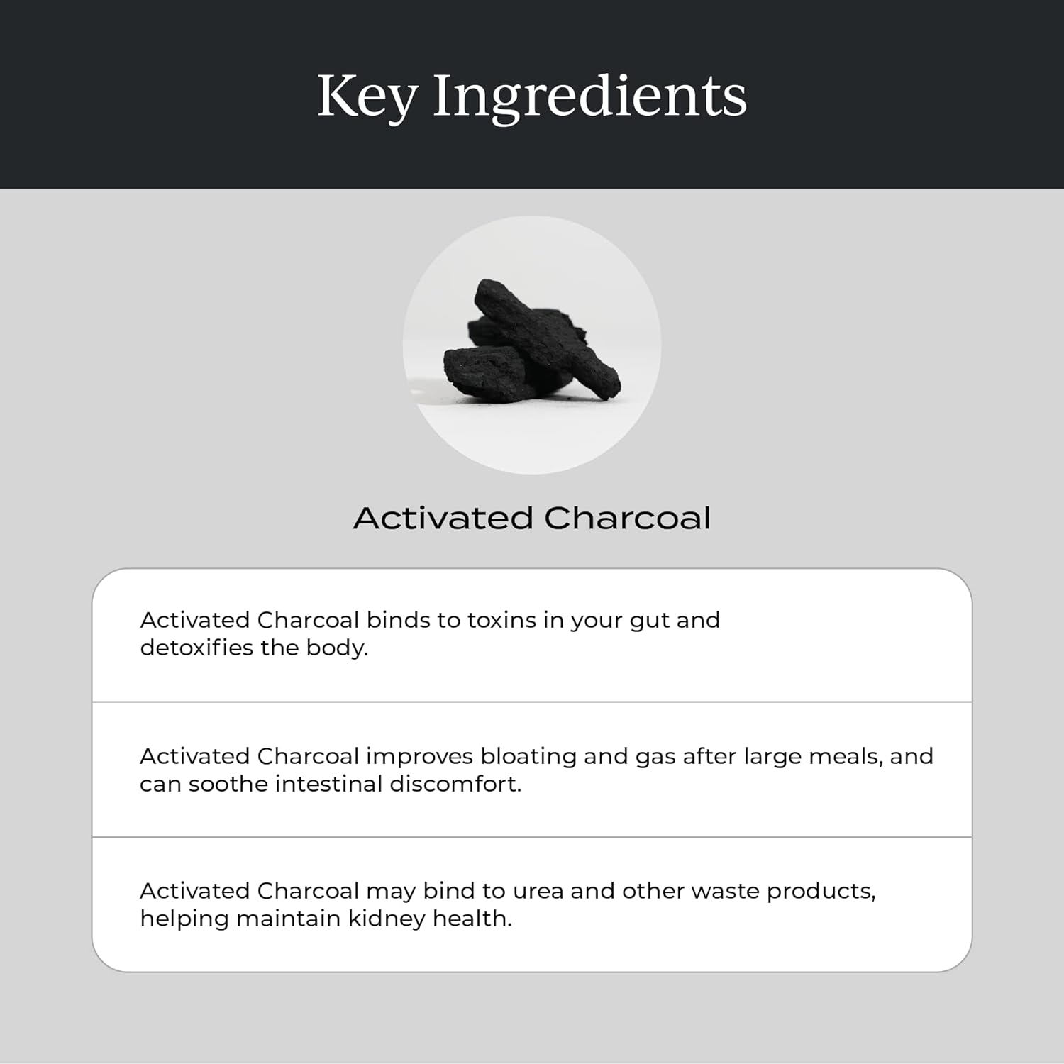 CYMBIOTIKA Activated Charcoal Liquid Supplement Packets from Coconuts for Bloating, Gut Health & Digestive Support, Helps Detox, Vitamin E, Lemon Cream Flavor, Vegan, 26 Pack