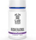 Trans-Resveratrol - 60 500mg Capsules - 3rd Party COA Provided with Every Lot# - Pure Resveratrol - No Fillers