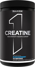 Rule 1 Creatine Powder – Pure Micronized Creatine Monohydrate for High-Intensity Exercise and Lean Body Mass Support, Flavored and Unflavored (60 Servings, Blue Rasperry)