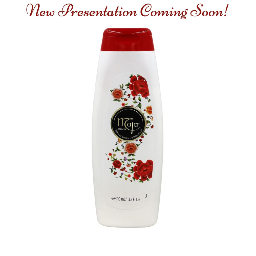 Maja Extreme Moisture Body Lotion, Perfumed Body Lotion for Extra Dry Skin, Assists in Moisturizing Keeping your Skin Hydrated, with Almond Oil and Vitamin E, 2-Pack of 13.5 FL Oz each, 2 Bottles