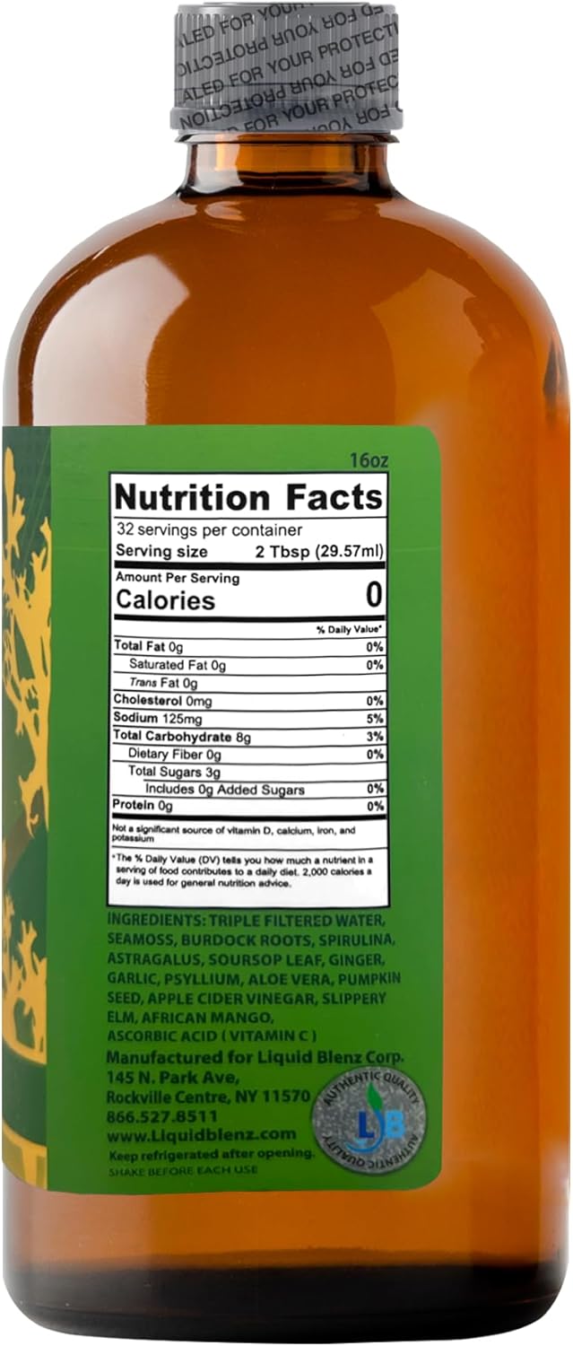 Sea Moss Tonic | Overall Body Enhancement & Wellbeing Support | Natural Herbal Supplement | 16 fl oz