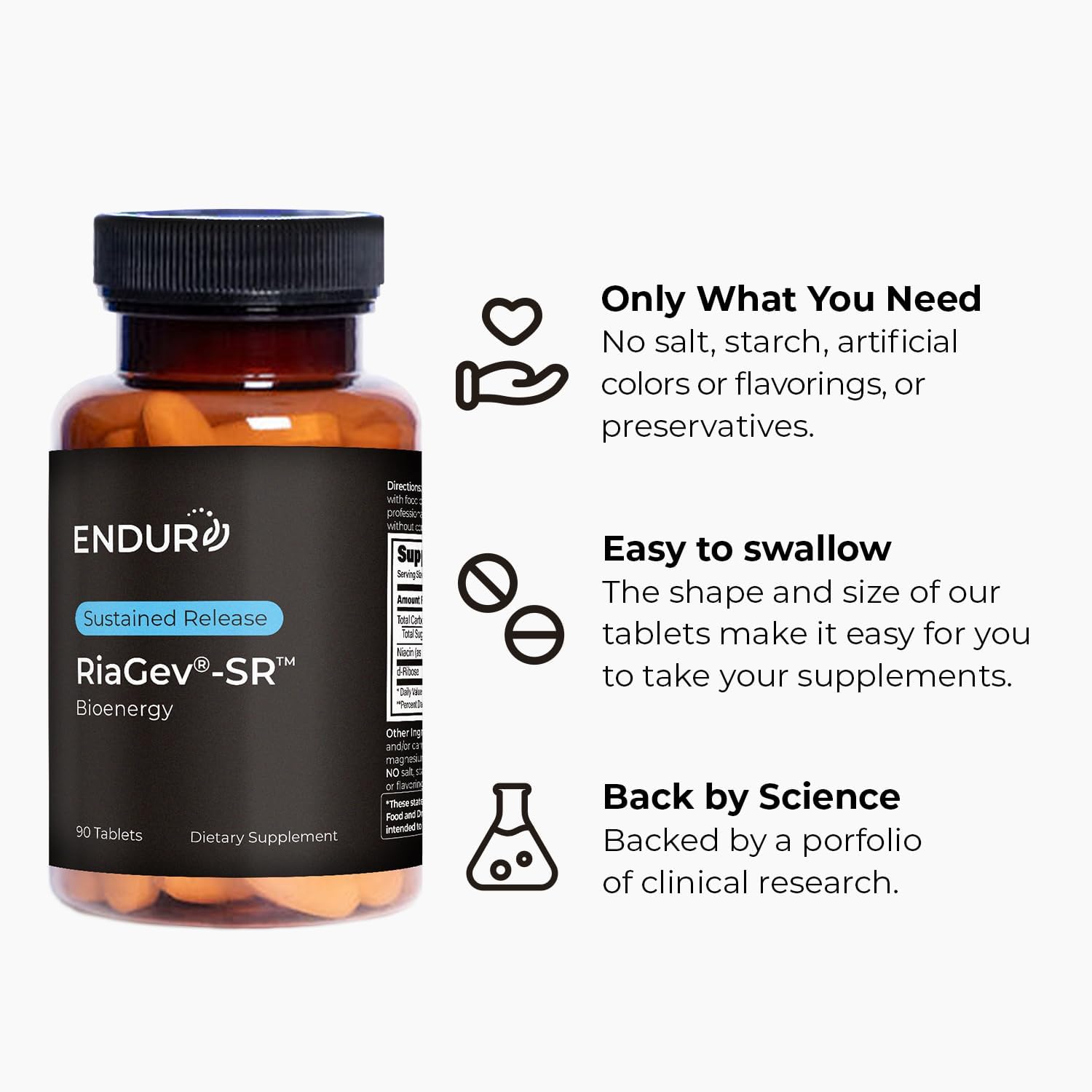 RIAGEV SR Sustained Release Dietary Supplement for Healthy Aging and NAD+ Cellular Energy, 90 Tablets Company